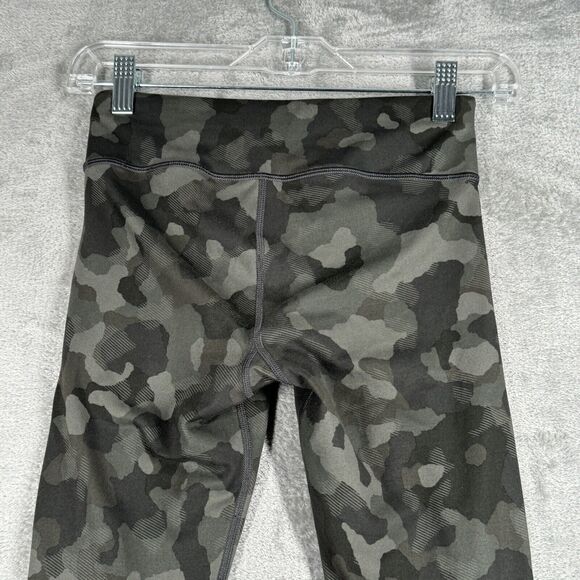 Athleta Girl Pants Girls Large Green‎ Camo Printed Chit Chat Tights Athleisure - Picture 5 of 11